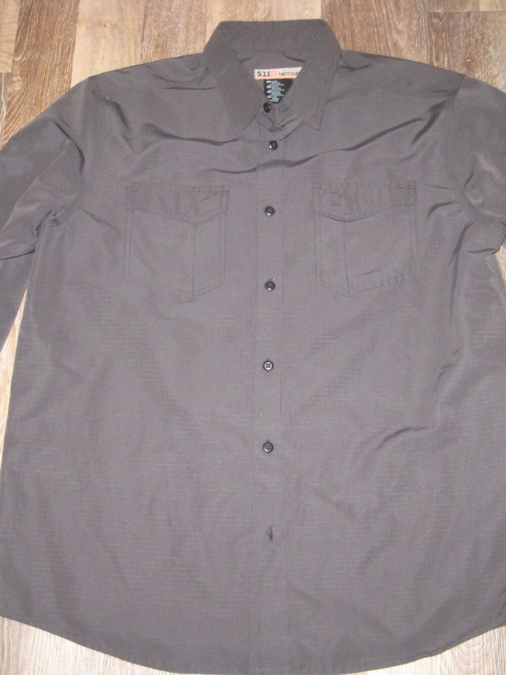 5.11 Tactical Men's Taclite Pro Shirt Long Sleeve Charcoal Size Large